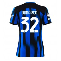 Fotbalové Dres Inter Milan Federico Dimarco #32 Dámské Domácí 2023-24 Krátký Rukáv